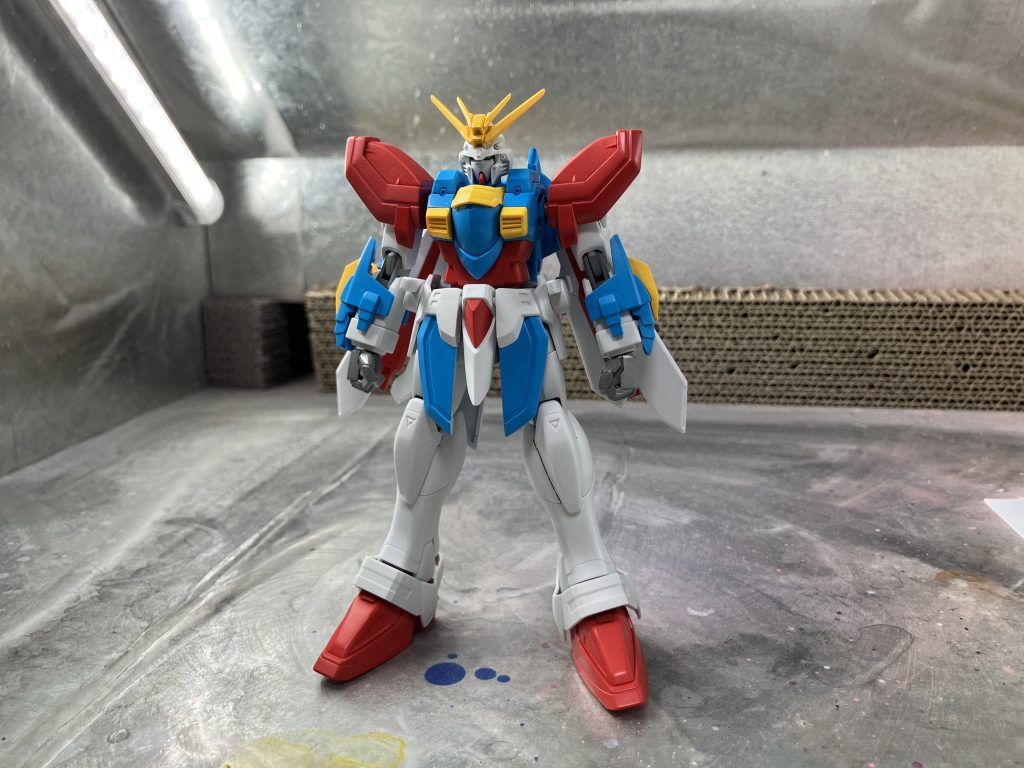 旧1/144 500円キット風塗装　ゴッドガンダム