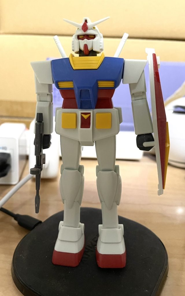 素組みの状態。当時のままのプロポーションも、味があってたまりませんね🤤