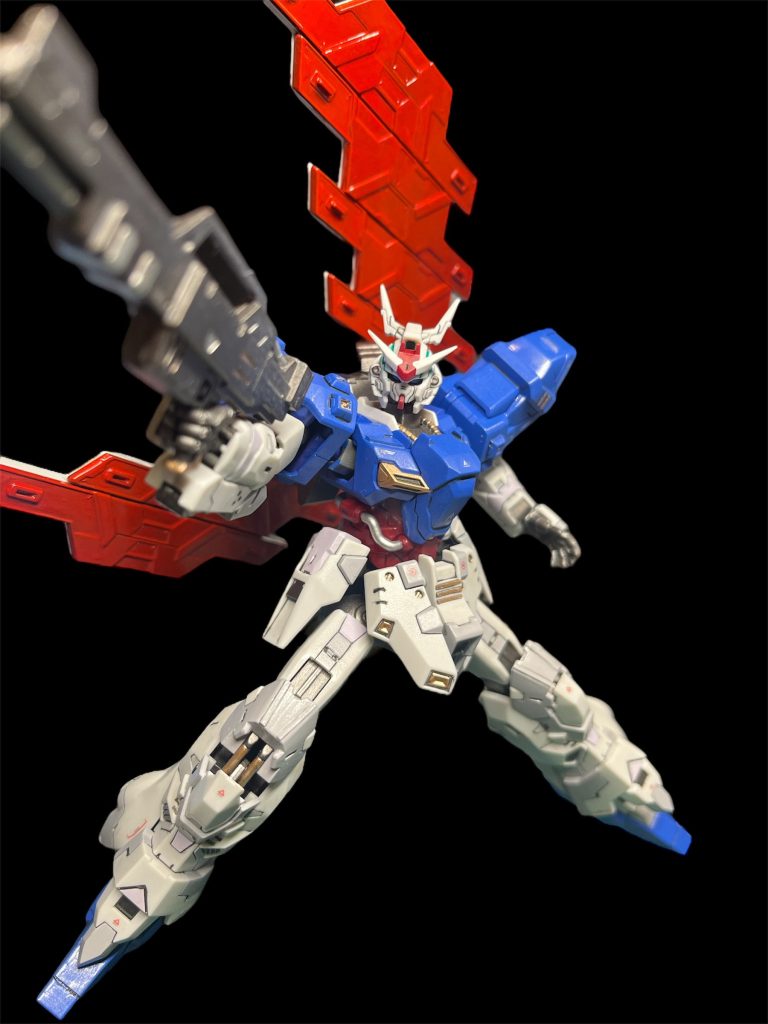 ビームライフル🌝可動域、造形、どれを取ってもレベル高いキットですねぇ〜🥰
