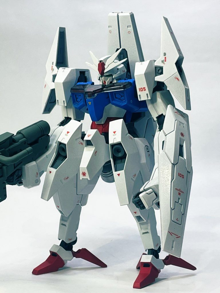 HG ガンダムルブリスソーンをエアリアルカラーに全塗装。あと少し早ければ味方機になっていたかもしれないと想像しながら制作。