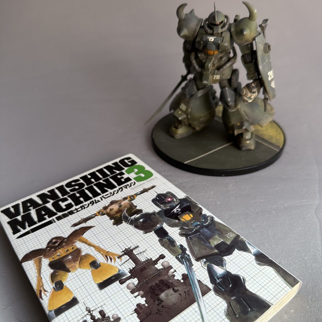 ヤーコブ機のカラーリング資料は現状コミックス3巻の表紙イラストしか無いのでなるべくこちらに寄せてみました。迷彩なのかグラデーションいまいちよくわからない味わい深いカラーリングが再現できているでしょうか?