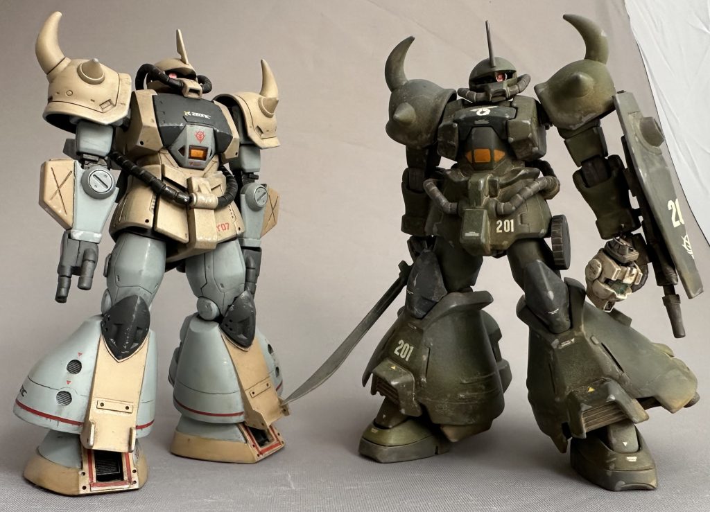 せっかくなのでMSV版飛行試験型と記念写真。こう見ると、MSV版って可愛いですね!