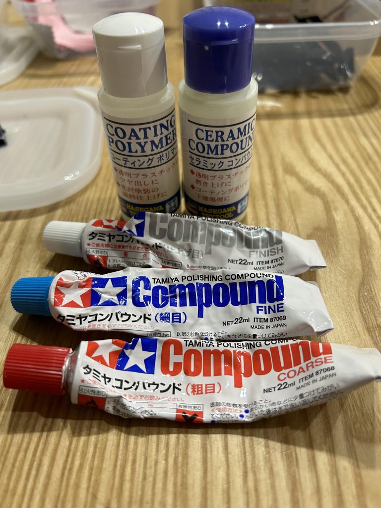 全ての外装パーツにコンパウンドを使用したのがホントにしんどかったです💦