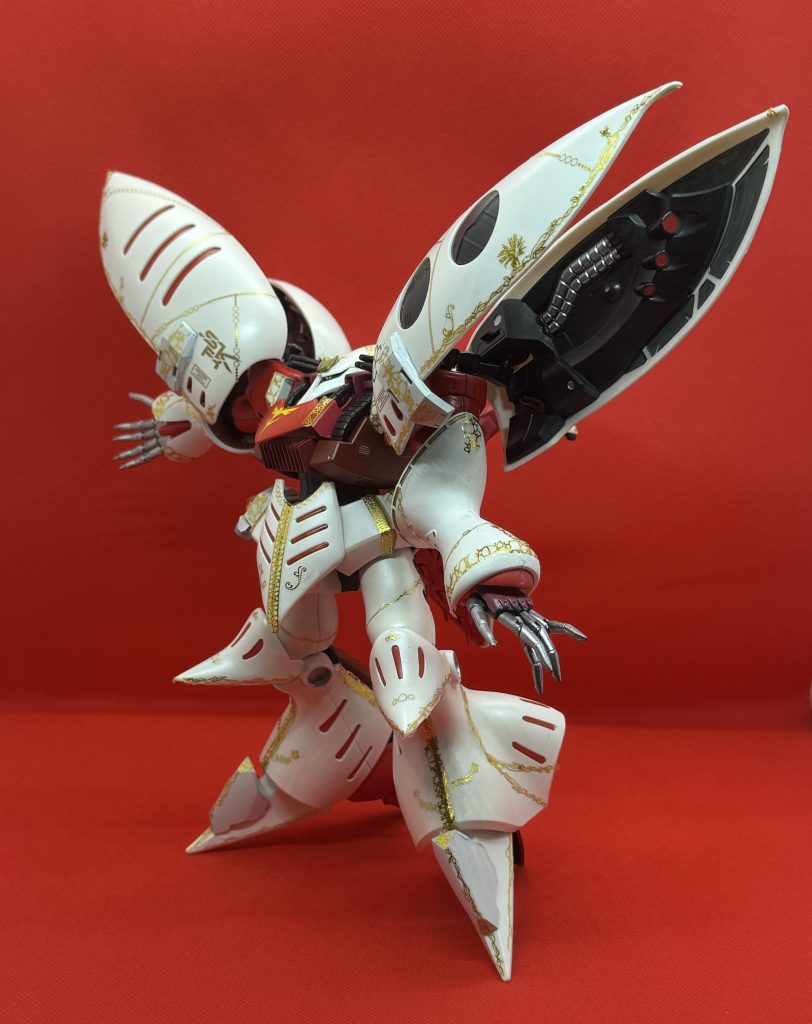 「なんかこうもうちょっと上手くやれよ」とか理想高い脳内ヤガワさんがダメ出しするも、ガンプラ2年生の現実ヤガワさんが「今はこれが精一杯」とルパンばりのいい顔で妥協した。