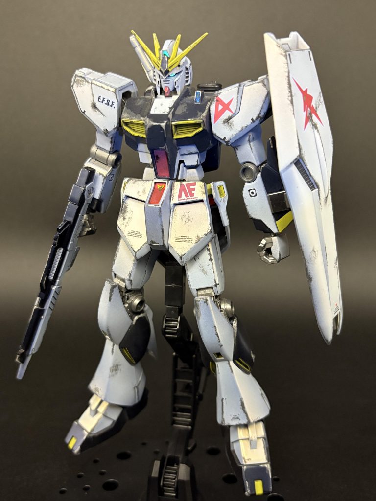 EGνガンダム　つや消しキャンディ塗装　塗装剥げウェザリング–3枚目/制作者：henohenomohe