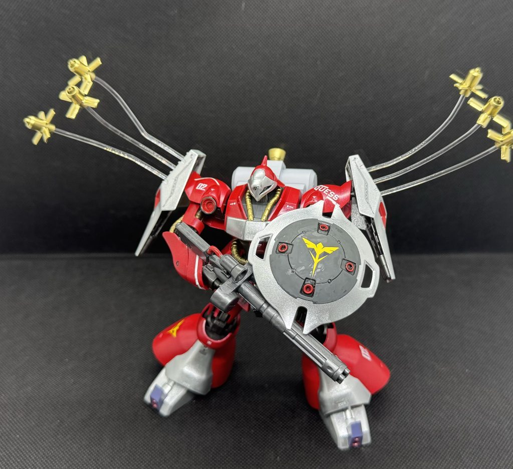 せっかくなのでファンネル飛ばしてみました。なんかいい感じにファンネルエフェクトつけられねぇかなぁとか考えたりしてる。ソフトプラ棒とレジンとかで。