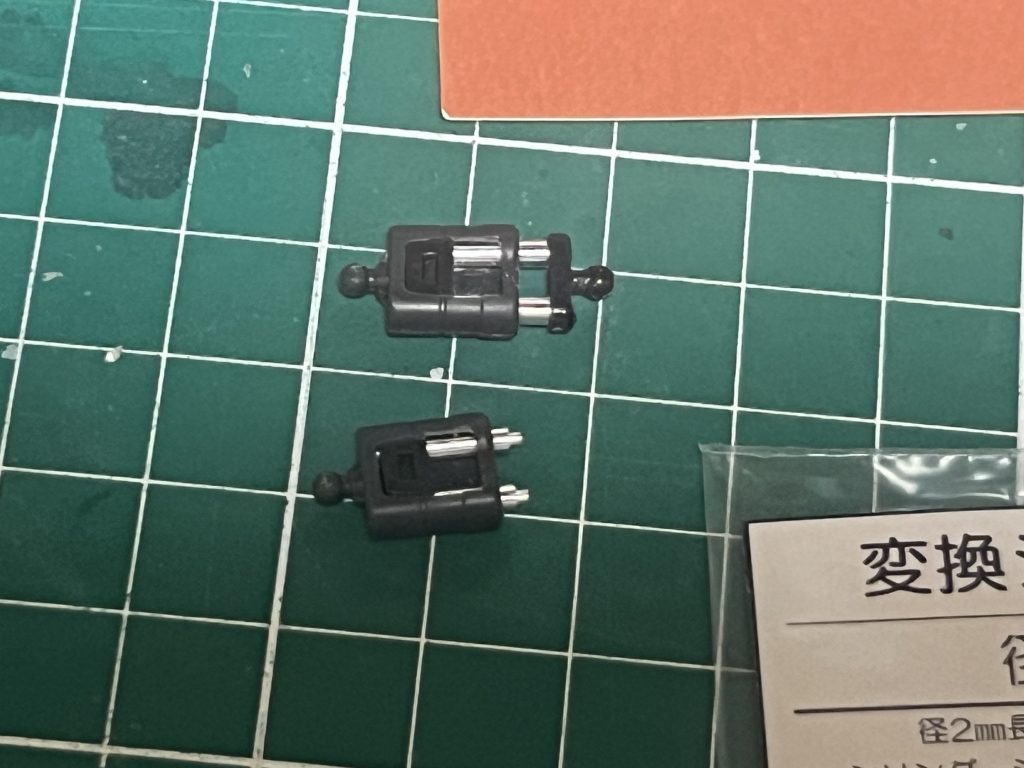 アキレス腱シリンダー部分です。2mm→1mmの異形シリンダーを使用しました