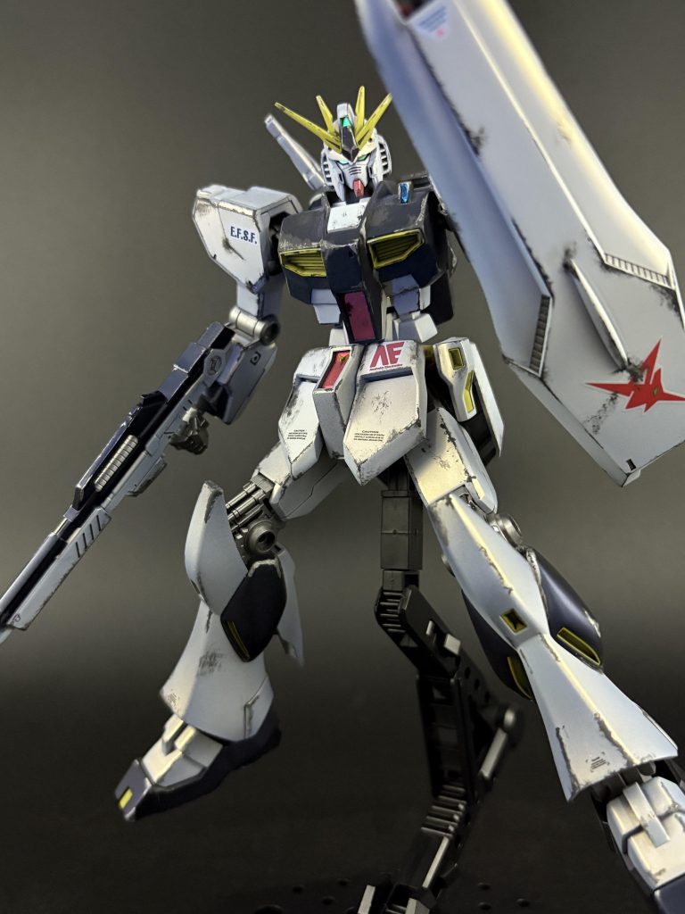 EGνガンダム　つや消しキャンディ塗装　塗装剥げウェザリング–2枚目/制作者：henohenomohe