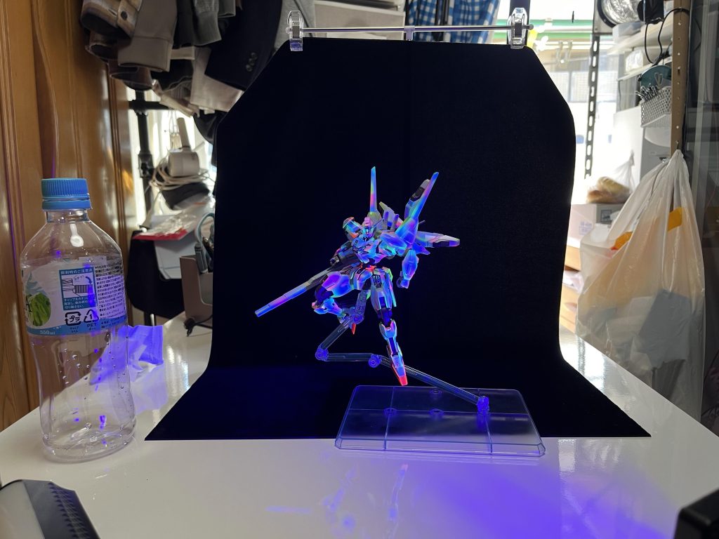 撮影風景、iPhoneでもしっかり光ります