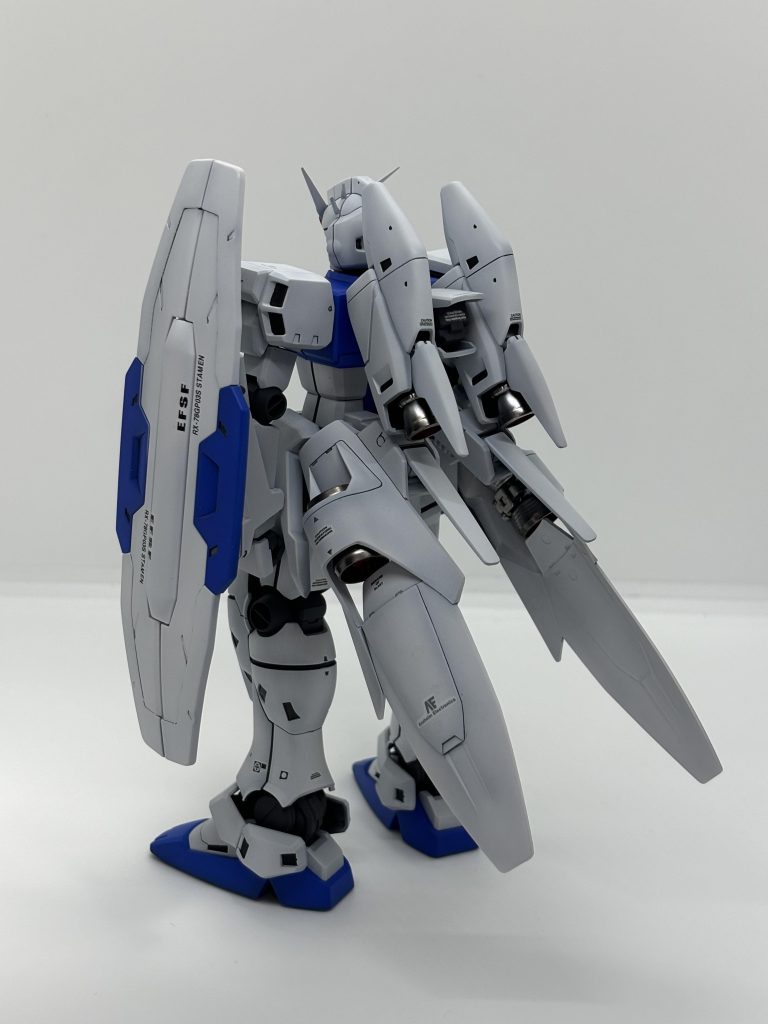 いつものアングル④ステイメンはバックショットが1番それらしくなりますね。因みにふくらはぎ部分の合わせ目はパッケージ完成作例では消してなかったのですが、設定ではなかったので消しました。