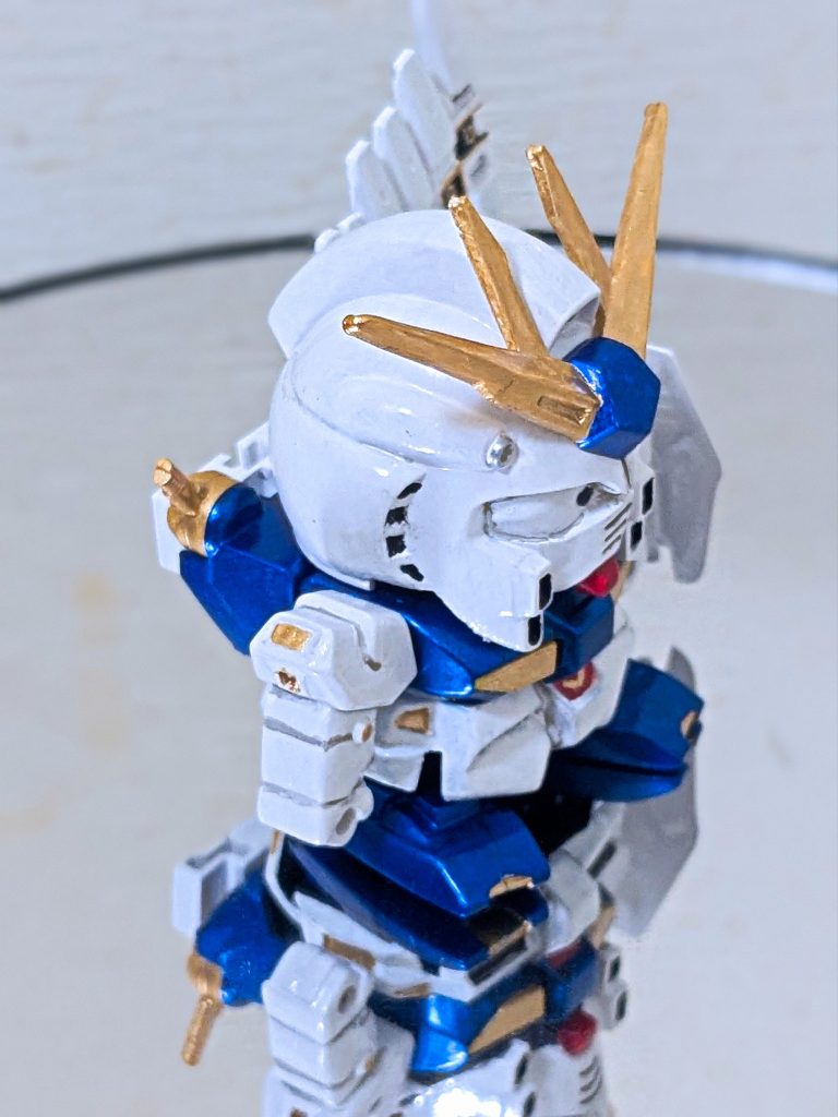 つい最近、ロングレンジ・フィン・ファンネルバージョンのニューガンダムを作ったのですが、旧キットも可愛くて良いですよね。