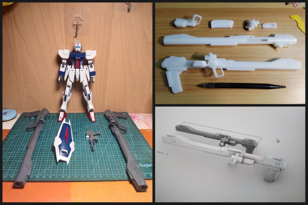 3DP-1/100-ダガーL(白)–7枚目/制作者：risuisei