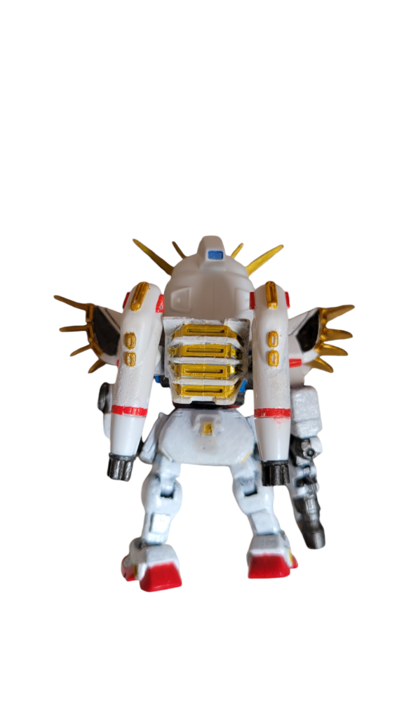 BB戦士74改造：ガンダムF91バックキャノン装着型–5枚目/制作者：石頭三舊