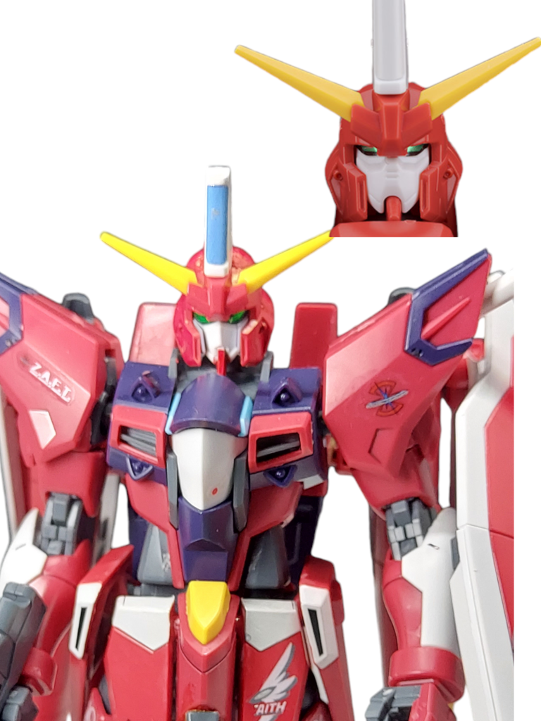 顔面比較右上が元のセイバーです