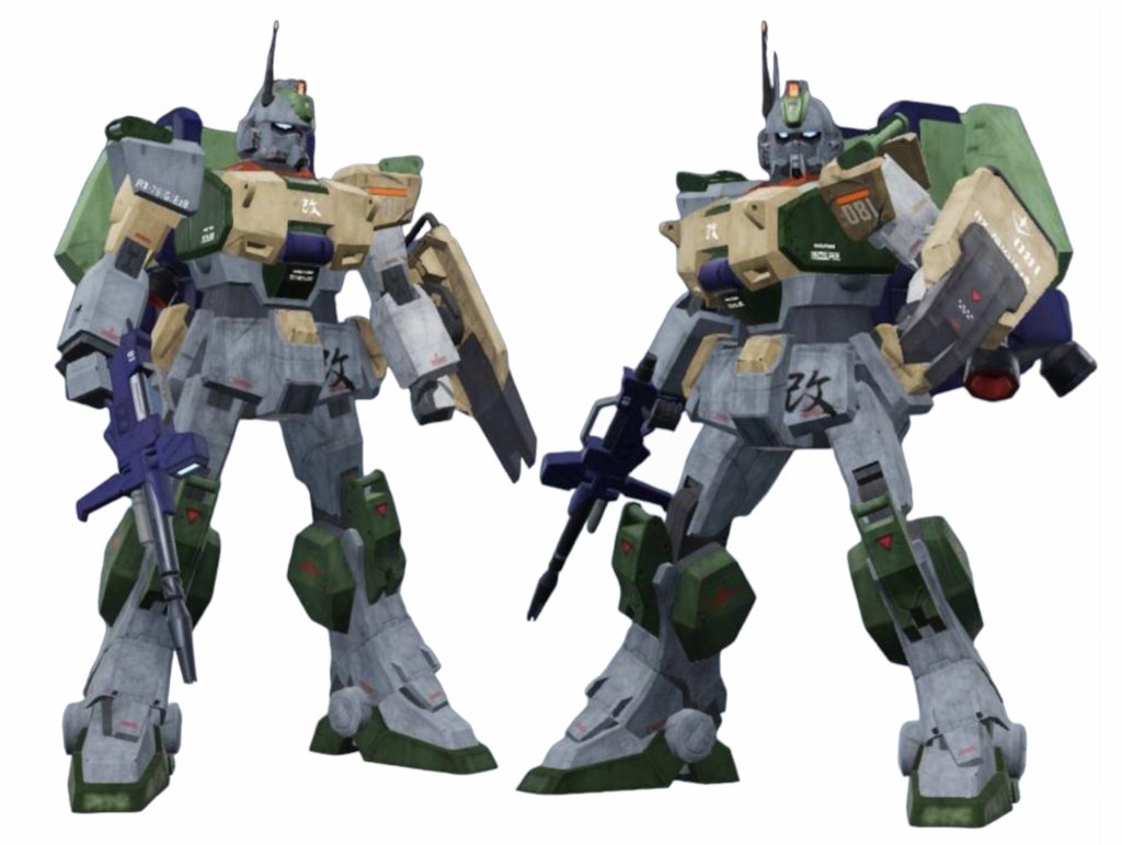 ガンダムブレイカー4で配色検討しました。細かい所は無理ですがイメージ掴みには良いかと。これを見て、肩をタン→白に変えました。