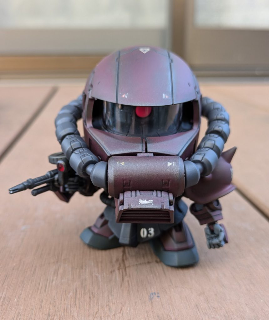 SD ザクII　F型　コンテナレッドVer.–3枚目/制作者：サンタ