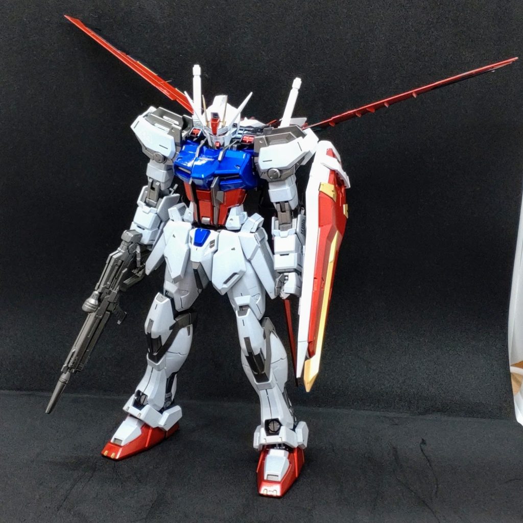 MG エールストライクガンダムverRM(全塗装)｜のやさんのガンプラ