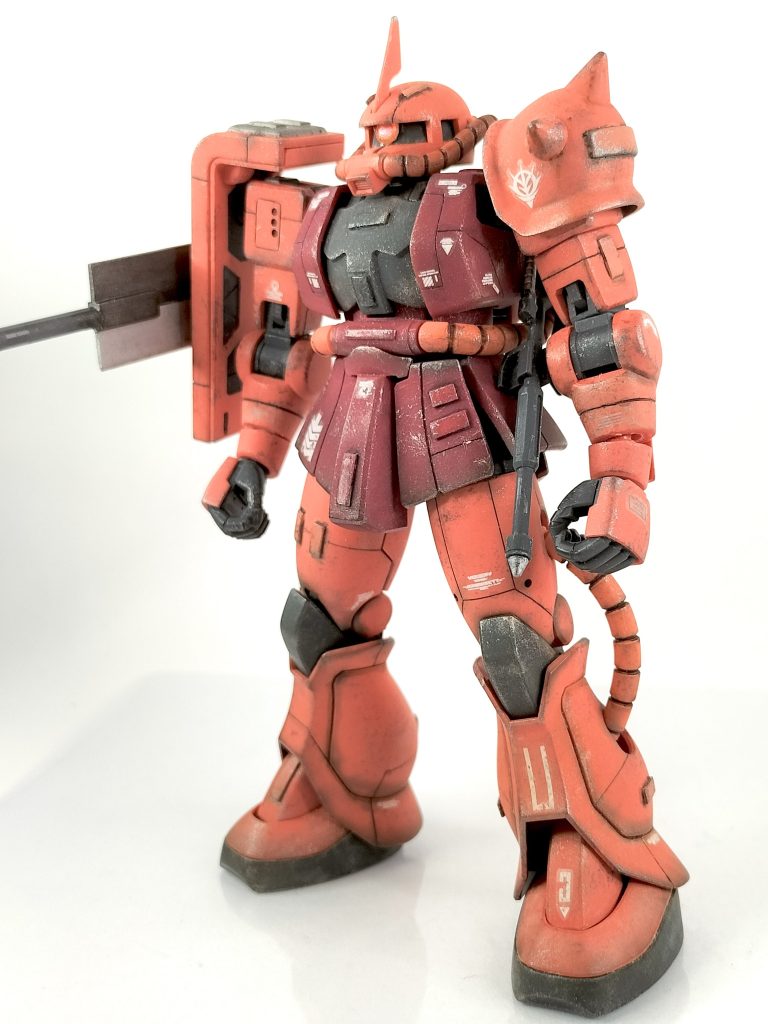 シャア専用ザクの完成です《60作品目》–3枚目/制作者：レン@筆塗り部分塗装