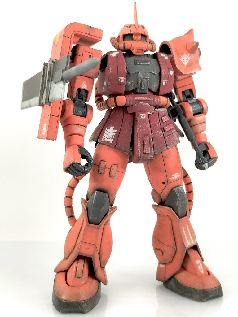 シャア専用ザクの完成です《60作品目》–9枚目/制作者：レン@筆塗り部分塗装