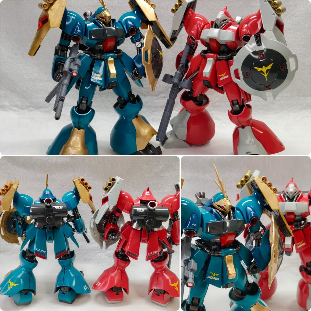 クェス機とはデカールが左右対称になるようにしました(zaku-kao8)