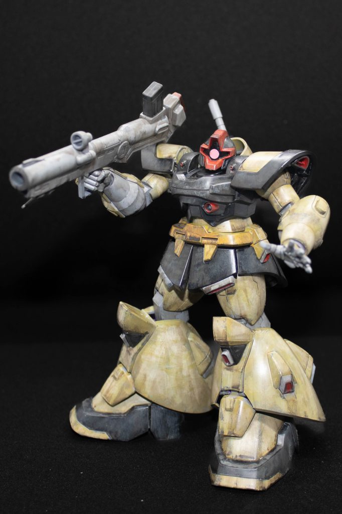 塗装方法は木目ザクレロと同じ要領です。なので、割と雑な汚しになってしまいましたが、楽しかったです。 