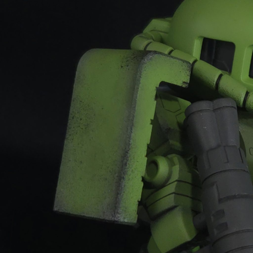 初めてやってみましたが、こりゃまた趣があっていいですね！ウェザリングとの相性がいい…！