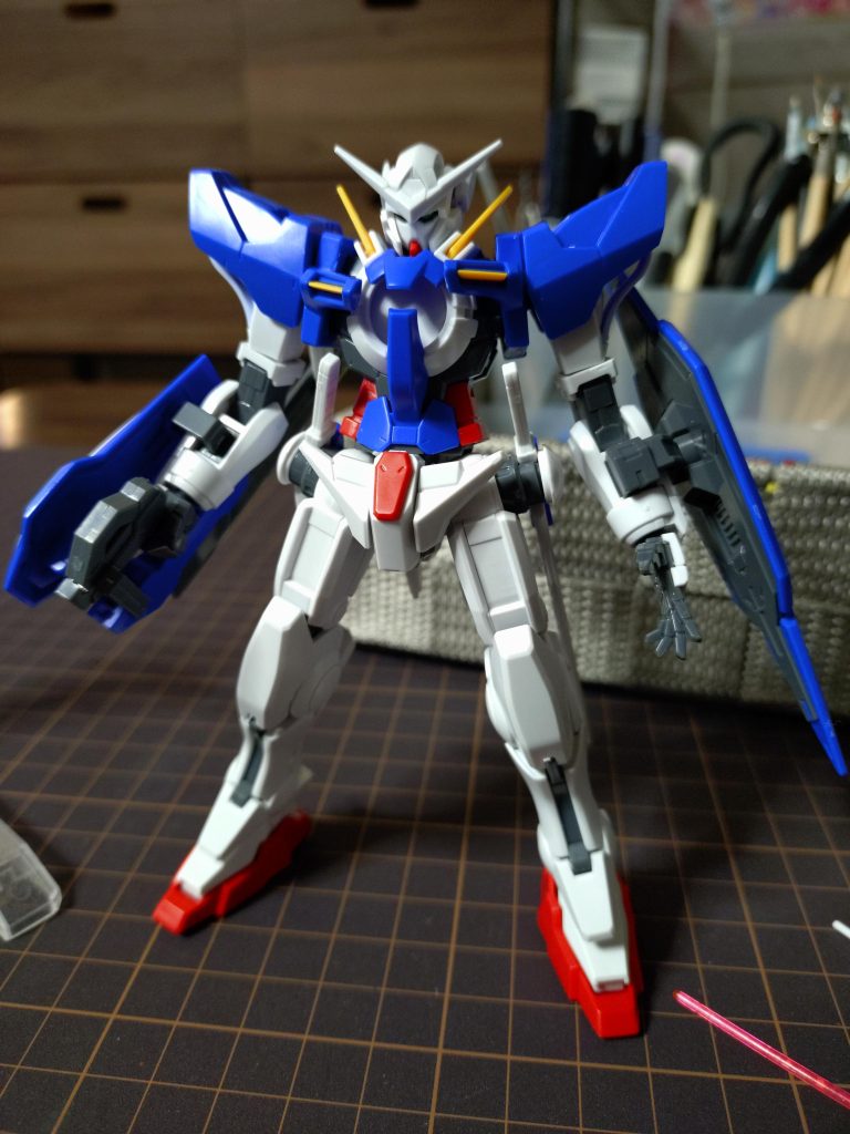 素組み状態シンプルなキットなので素組みだけなら1時間かからないですね。ここからどう塗るかを考えてる時間がいちばん楽しいです。