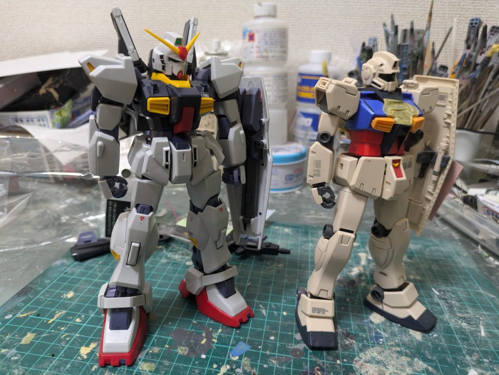 ベースはMG  ジム改とガンダムマークII 胸部はガンダムver.kaを使用しております