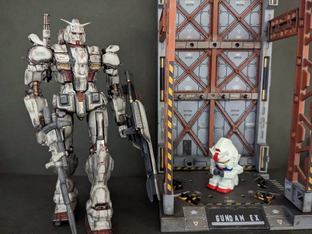 ガンダムEXと100均ベースでした。最後までご覧いただきありがとうございました🙇