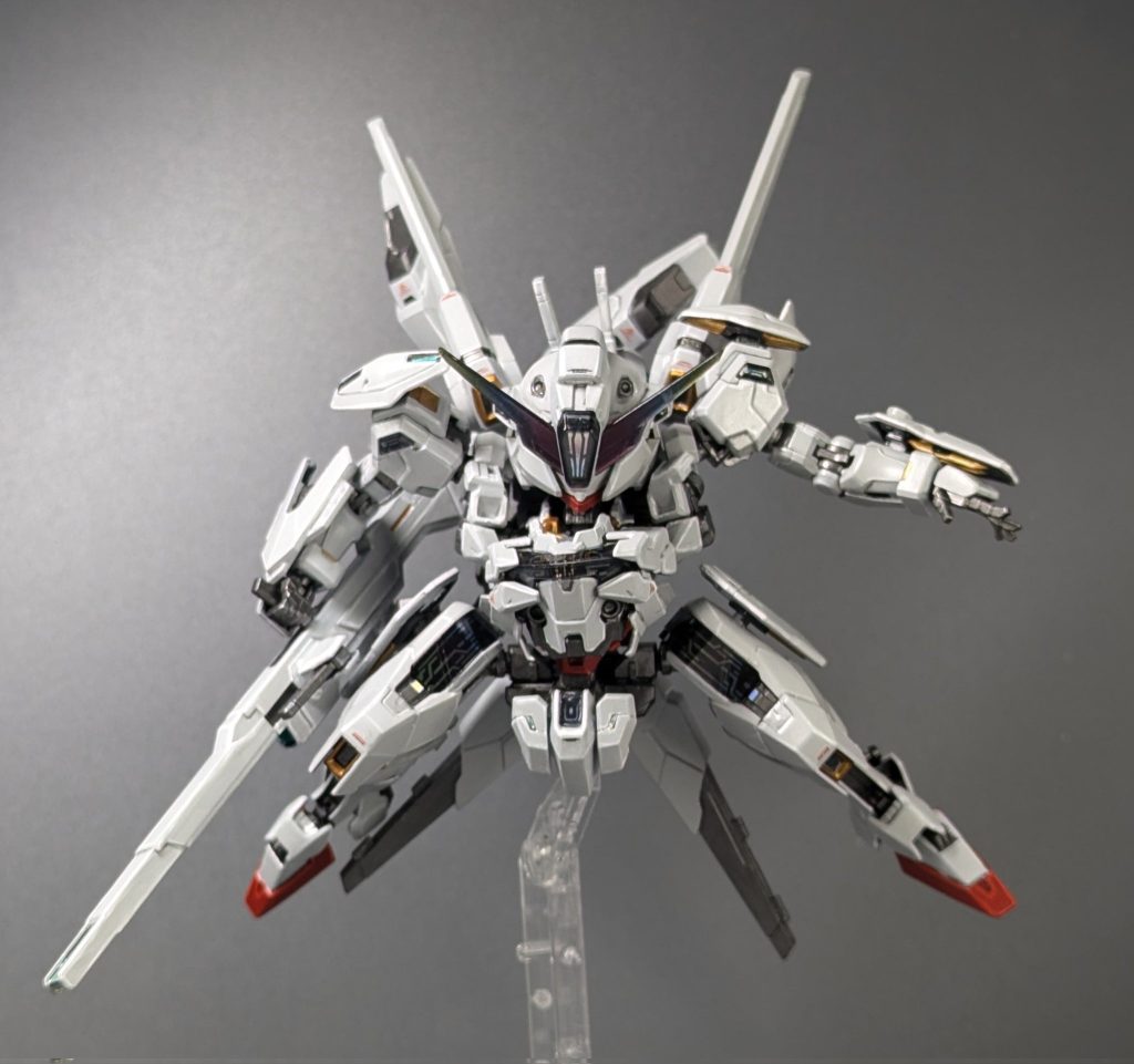 以上、ガンダムキャリバーンでした。自分にとって理想のデフォルメ体型を目指しました。面白いと思っていただける方がいれば幸いです。