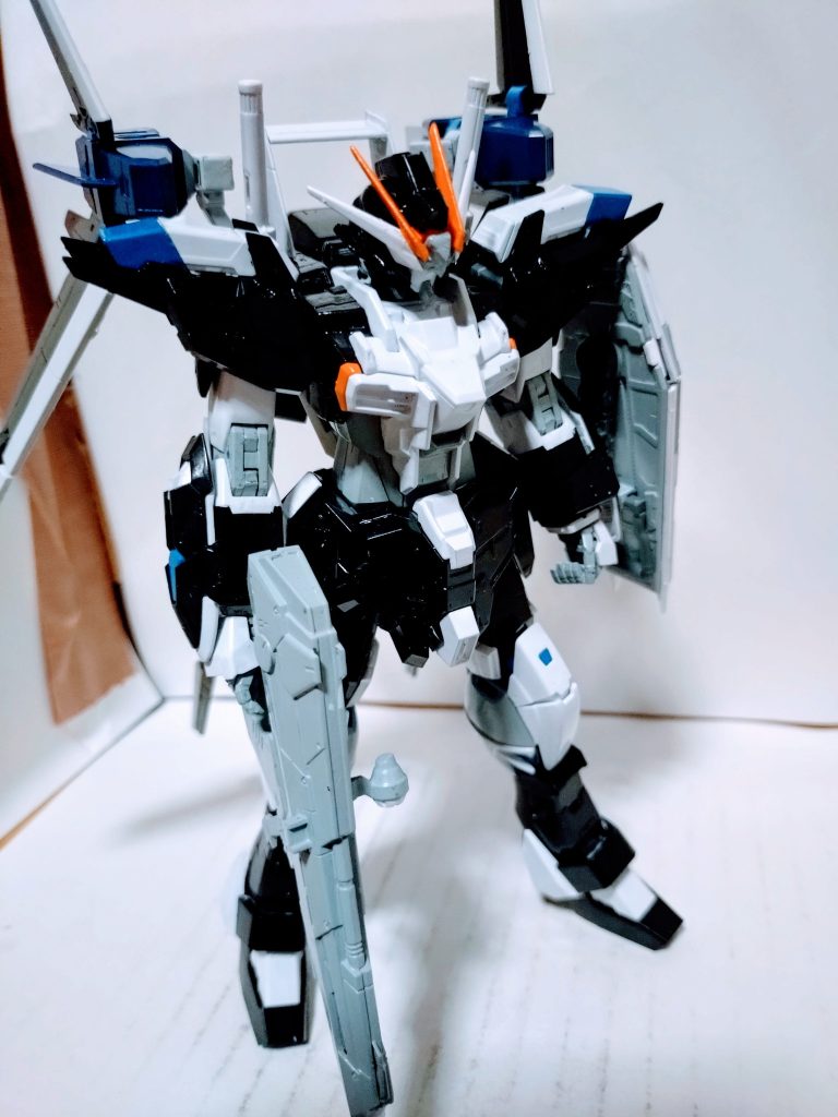 ブラックを取り入れるのは初めてなので、全体的にボヤけないように、ホワイトやグレー、ライジングフリーダムカラーを使ってます。