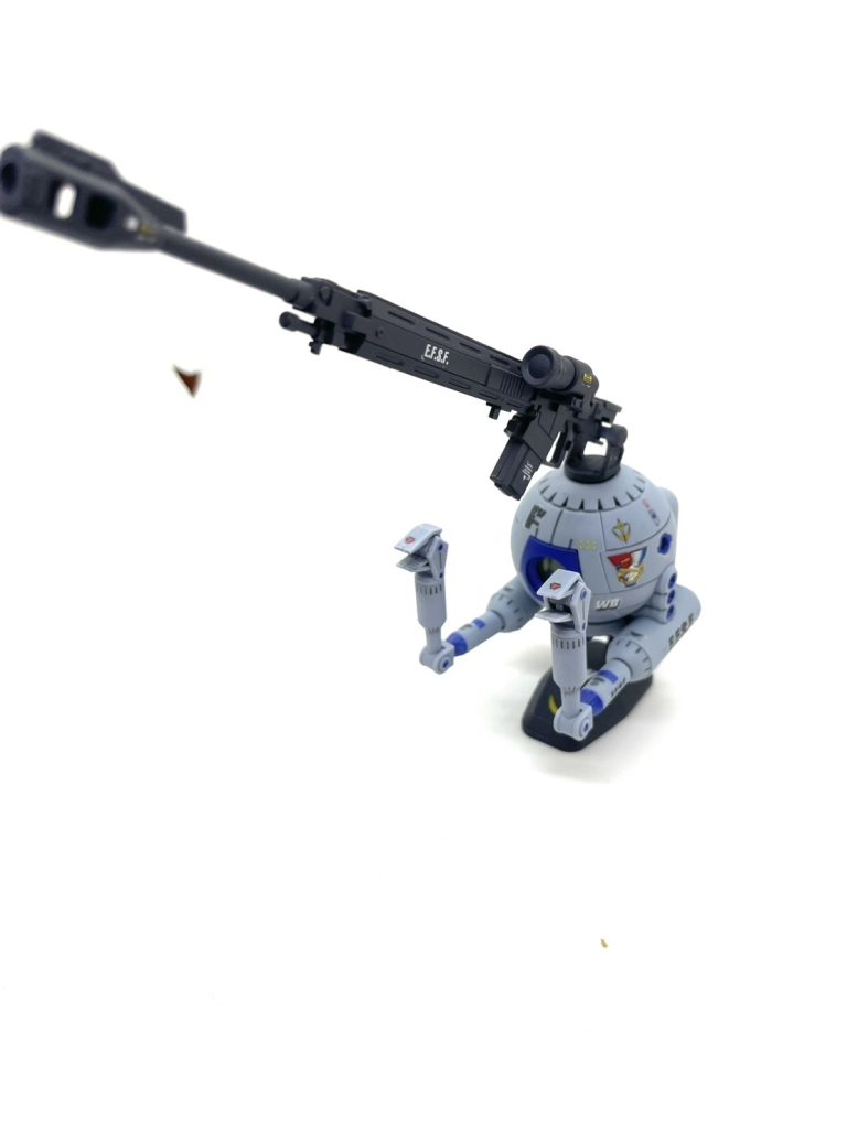 対艦用ライフル装備スレッガー専用ボールです笑昨日投稿したオリジンザクの武器をもらいました!