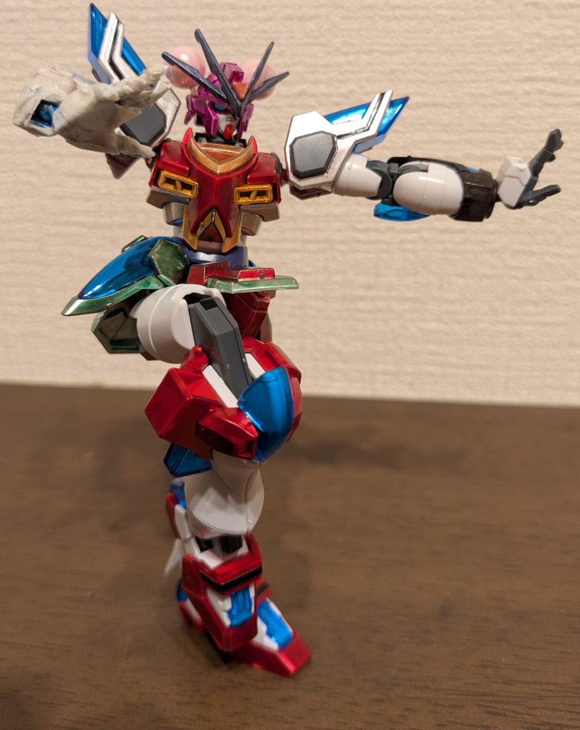 ロスワ立ち絵イメージで１枚。包帯の腕も稼動域を設けたことで、こんな感じでアクションも可能。そして、せっかくの茨木華扇なので、もうひとパターンやってみました