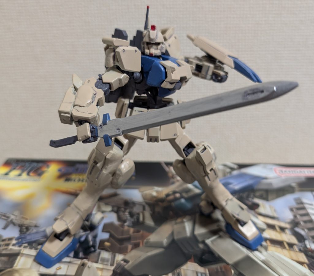 「ボティス」オリジナル武器として、剣を使います。元はグレイズ用だった物をリペイントしました。