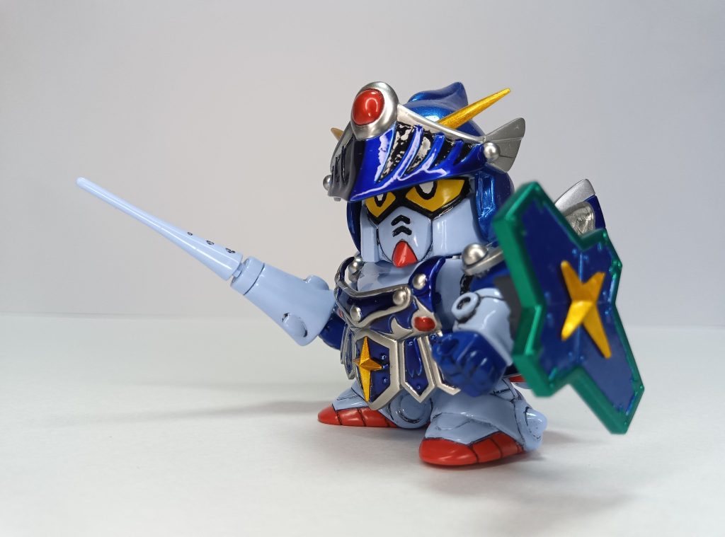 ラクロアの仇はきっととる!ブラックドラゴンを倒し、炎の剣を失った第二章の姿です。 コレも当時は何とも思いませんでしたが、少し前にサブスクでOVAを観返してスピア同士、または電磁スピアと剣で切結ぶというのは無理があるのでは?