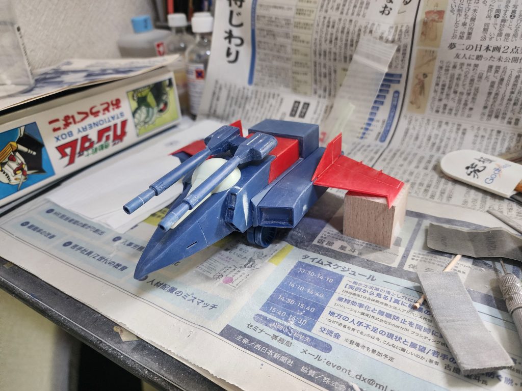 塗装前ブースターがなかなか合わせ目消えてくれなくて苦労しました〜