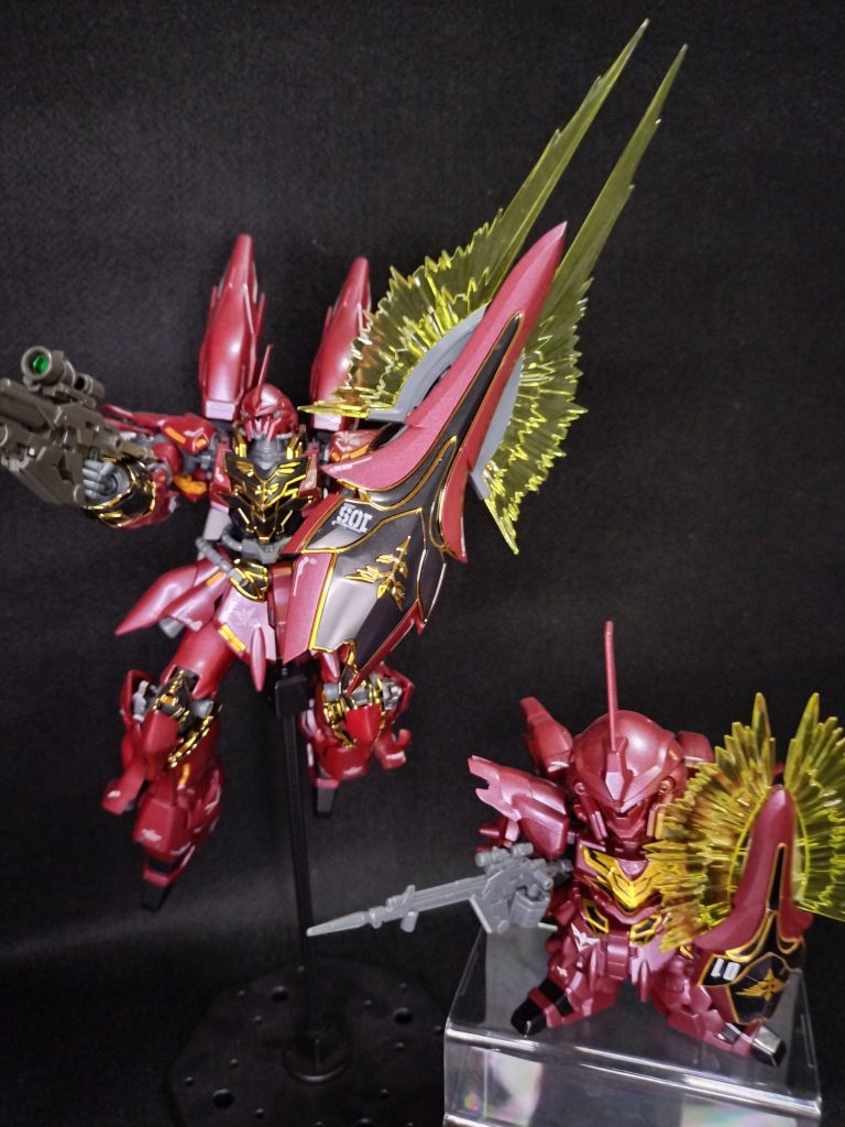 EXスタンダードも好きで一緒に作って親子にしてます(gundam-kao3)