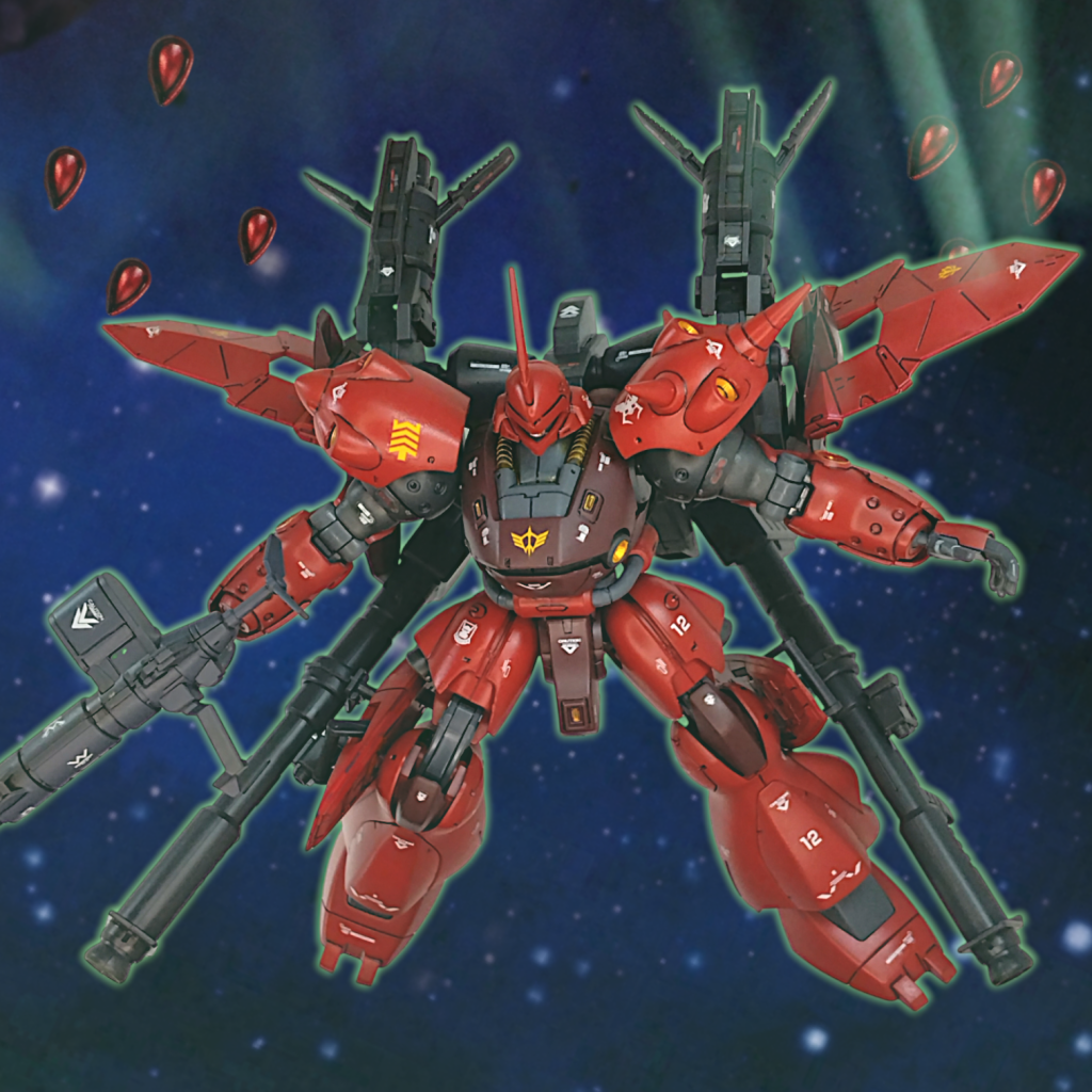 ファンネル直前までエルメスがビットを試験的に運用してたのに、小型のファンネルを実現できてる訳ないよね・・・って思いますが、「ケンプにシャアが乗ってファンネルを操る」というロマンには抗えませんでした(zaku-kao4)