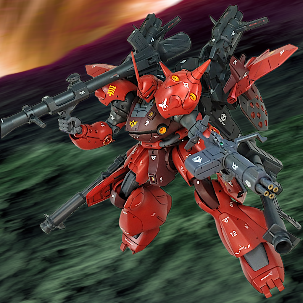 ケンプファーってアレックスのガトリングで簡単に蜂の巣になっちゃうくらい、装甲を捨てて高機動、高火力に振ってるMSでしょうし、シャアにぴったりな気がします「当たらなければどうということはないっ!」