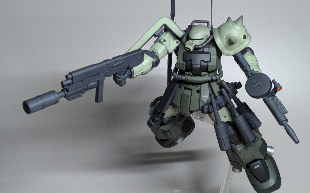 バズーカ撃ち尽くしてパージ!大型グレネードは手投げの他、MMPのグレネード発射装置からも撃ち出せるようにしました!バズーカより威力ありそう。