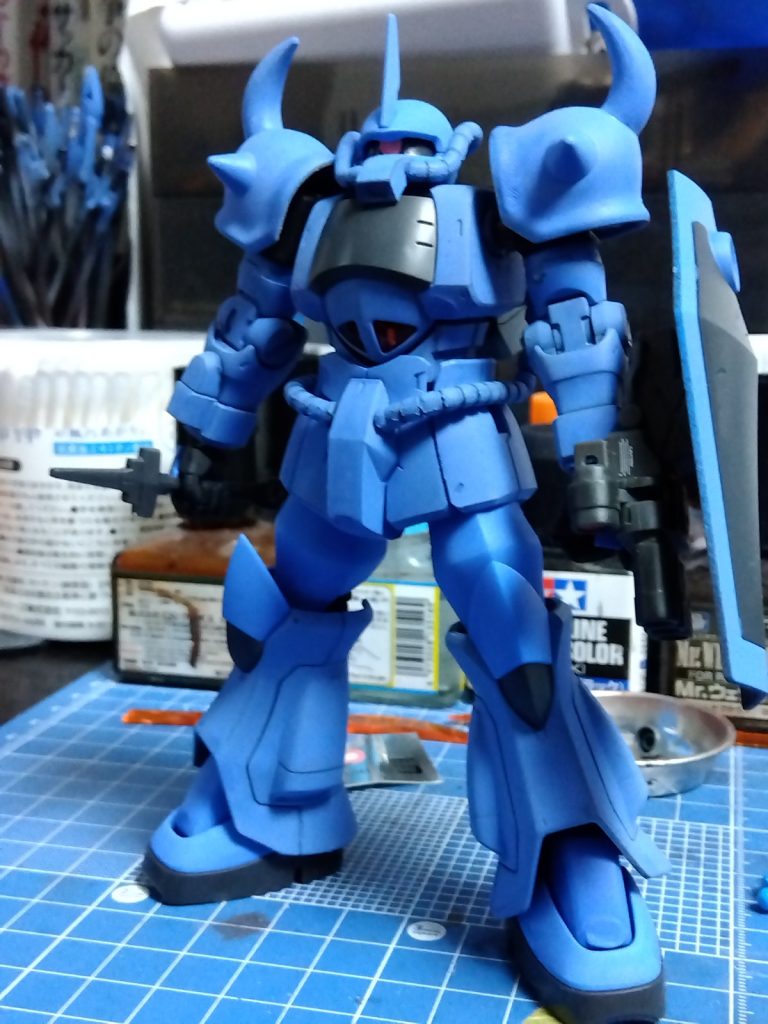 仕上げ前のデカールとウェザリング直前。