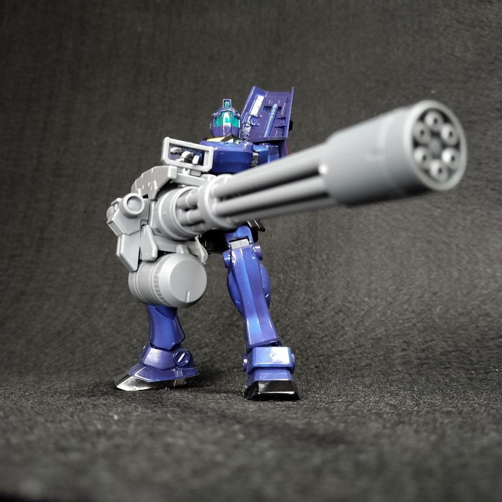 大好きなジムに大好きなガトリングを持たせてみました(zaku-kao2)