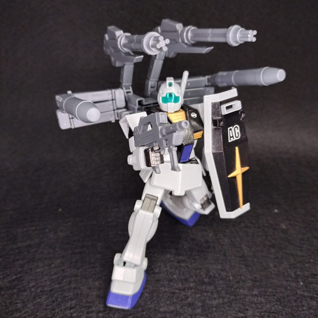 大好きなジムに何かよくわかんないけど、凄そうな武器装備しました(gundam-kao4)