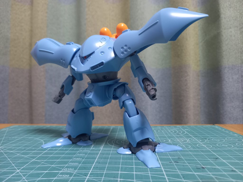 このハイゴッグはジャンク品として友人から譲って頂いたのですが、腕以外は残っいたので出来る限りハイゴッグのまま使用したくて、今回の作品になりました🤭本当にリペアだね🤫w