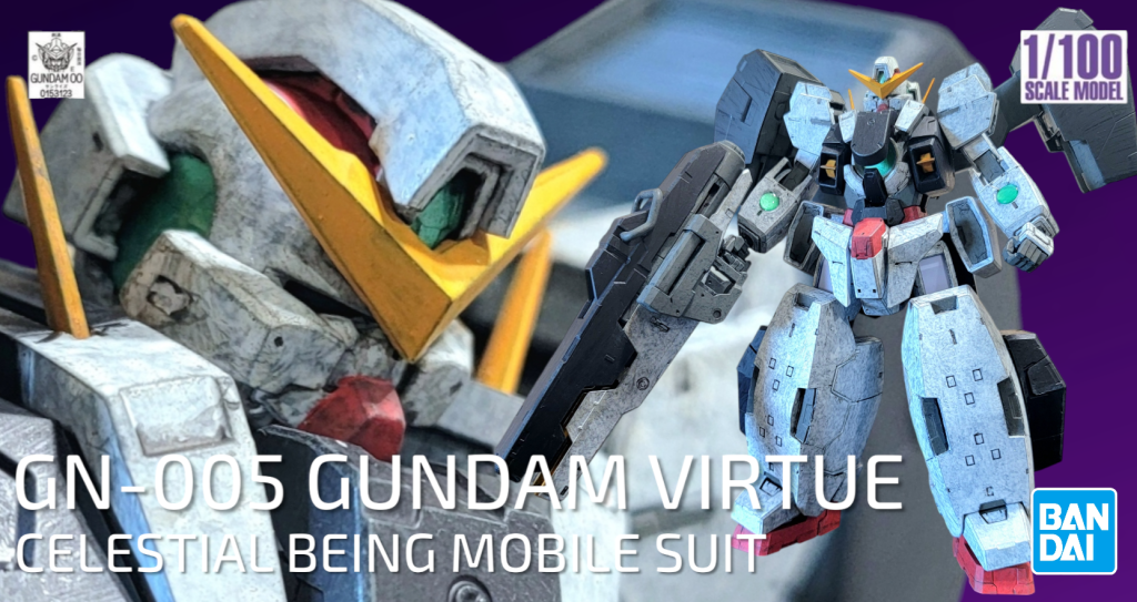 1/100 ガンダムヴァーチェのRG風ボックスアートモックアップ。