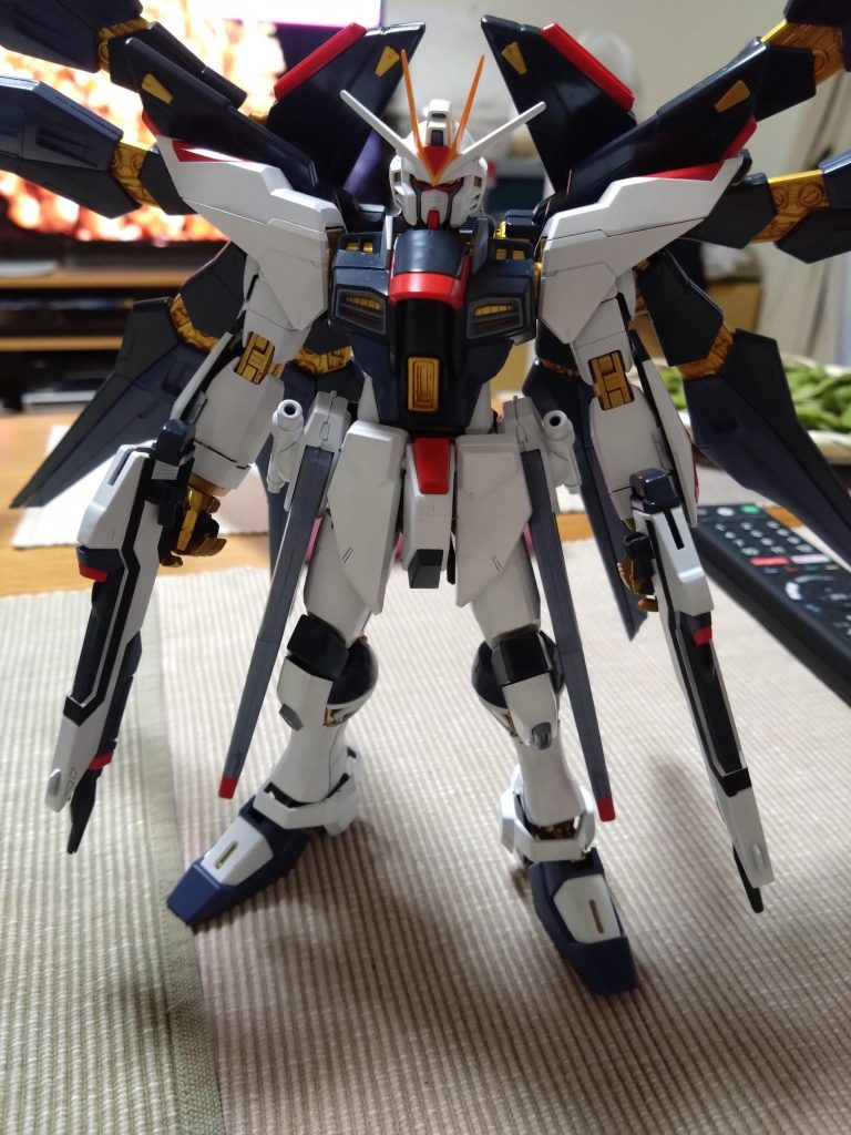 塗装一応頑張って全塗装しました。色味的にはνガンダムっぽく。