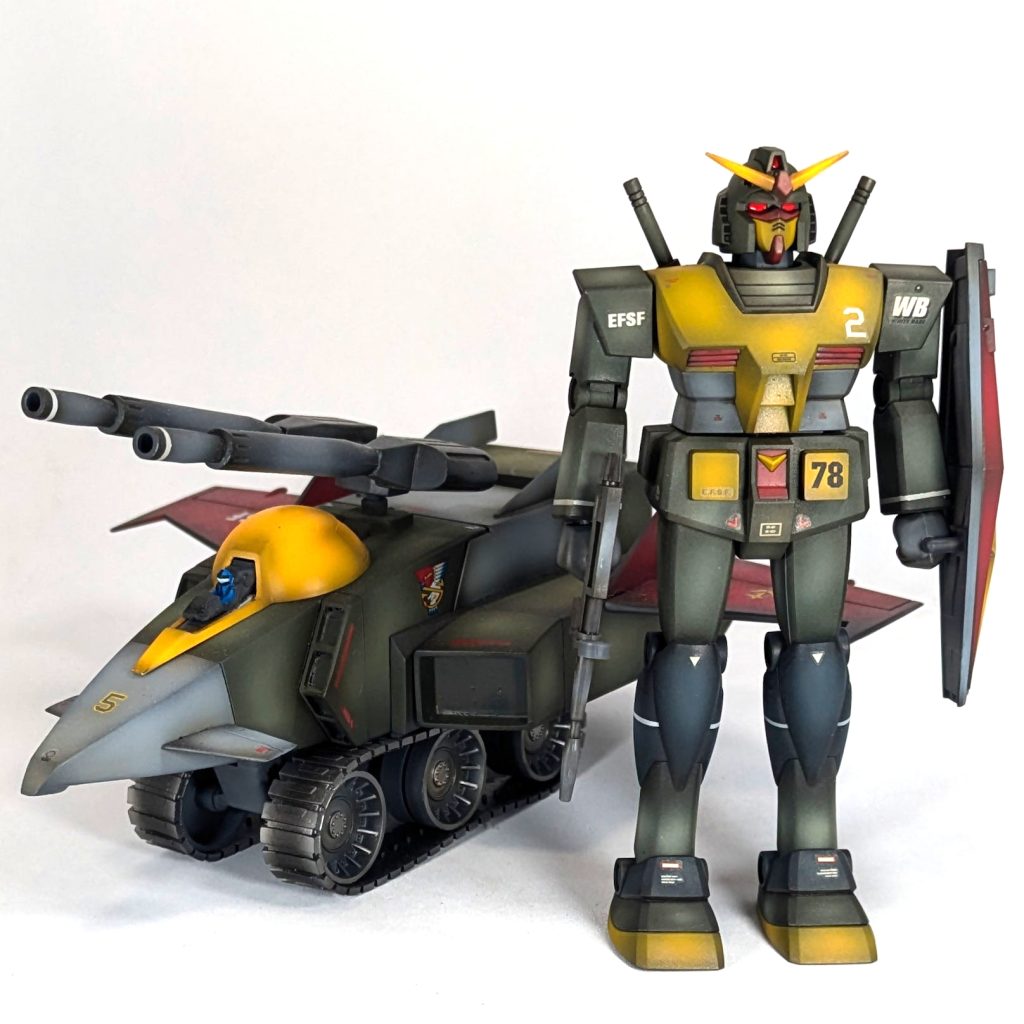 分離、独立行動するGファイターとガンダムもはや無双