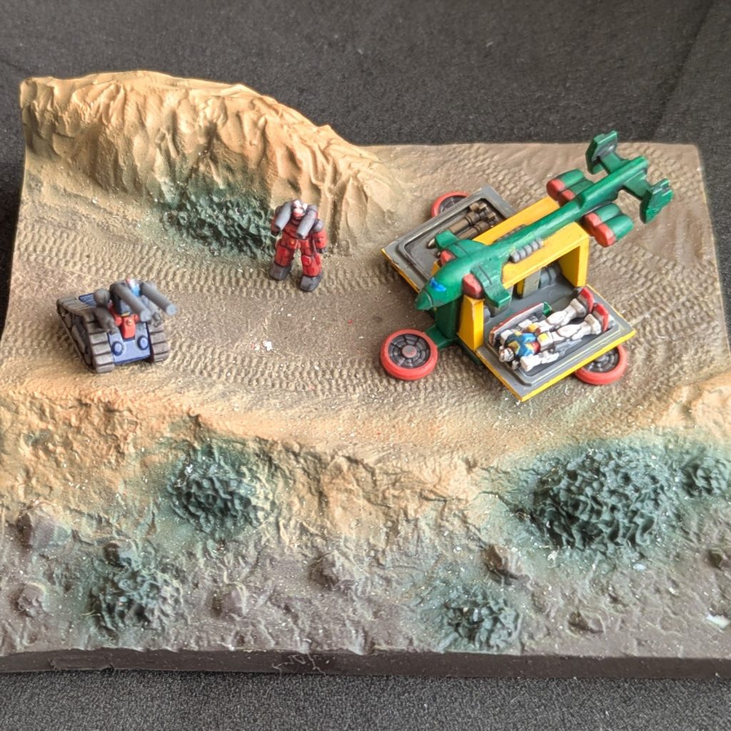 これはジャンクのジオラマシートを組み合わせて遊んでみました