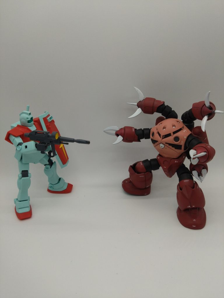 そりゃあビックリしたジムも間違えてガンダムのビームライフル持ってきちゃうよね。