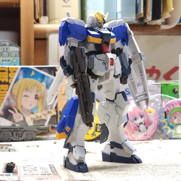 ガンダムジーラインの進捗です。塗装とスミイレにトップコートまで完了しました‼あとは撮影のみです…（2枚目）